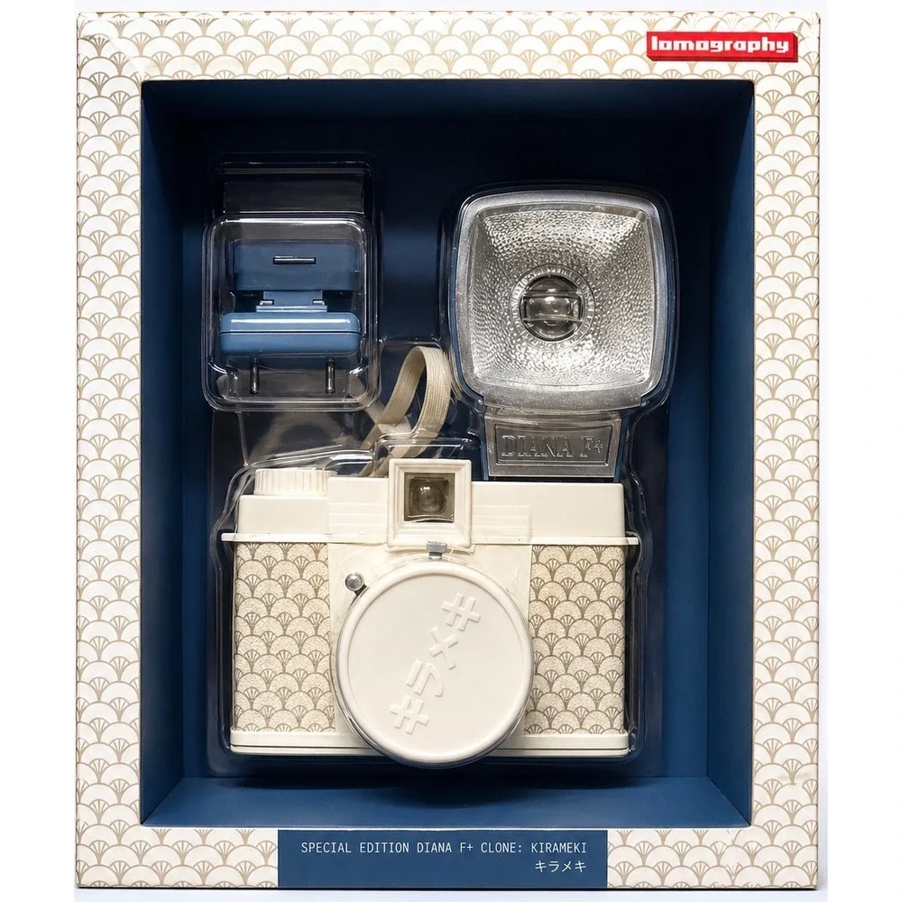 Lomography Diana F+ Kirameki Special Edition 120 Film Camera Kit Flash New‎ Box